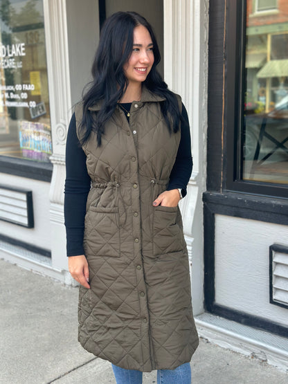 Long Puffer Vest