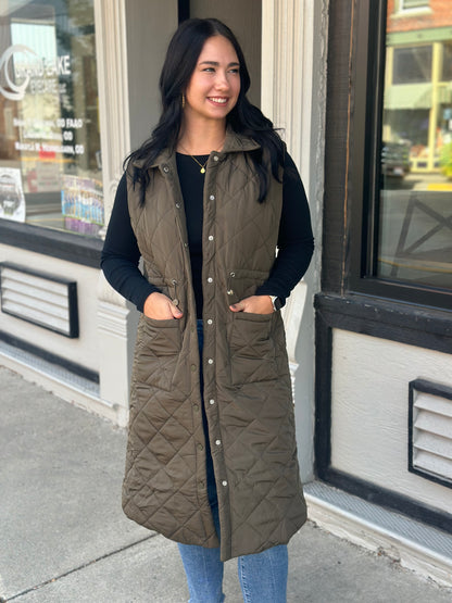 Long Puffer Vest