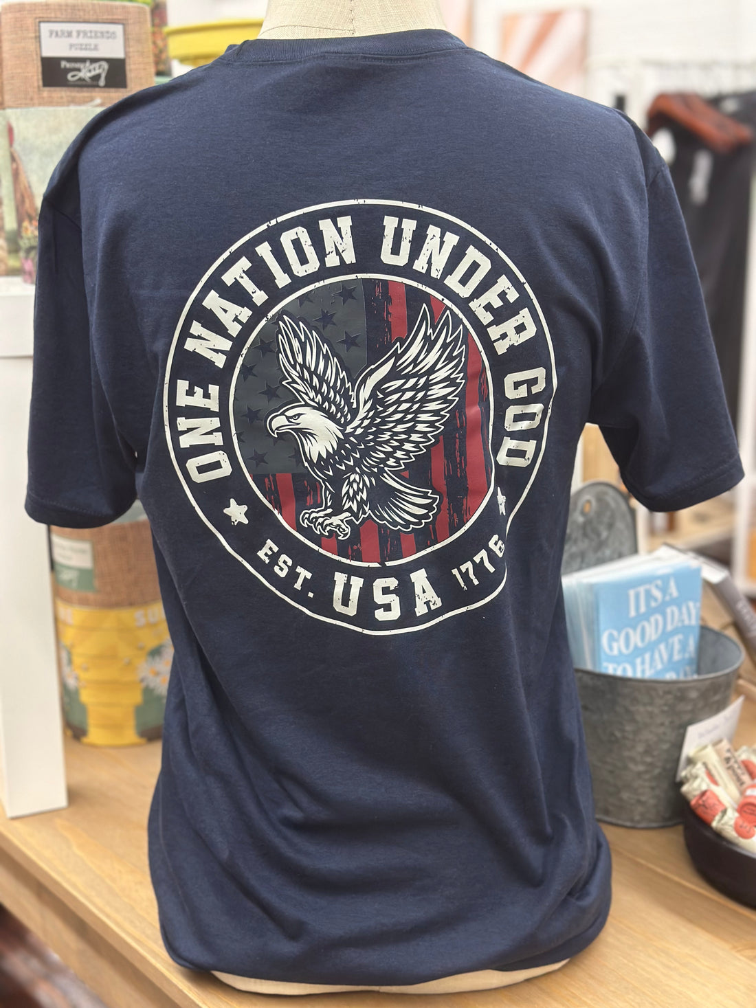 JD: One Nation Under God Vintage Tee