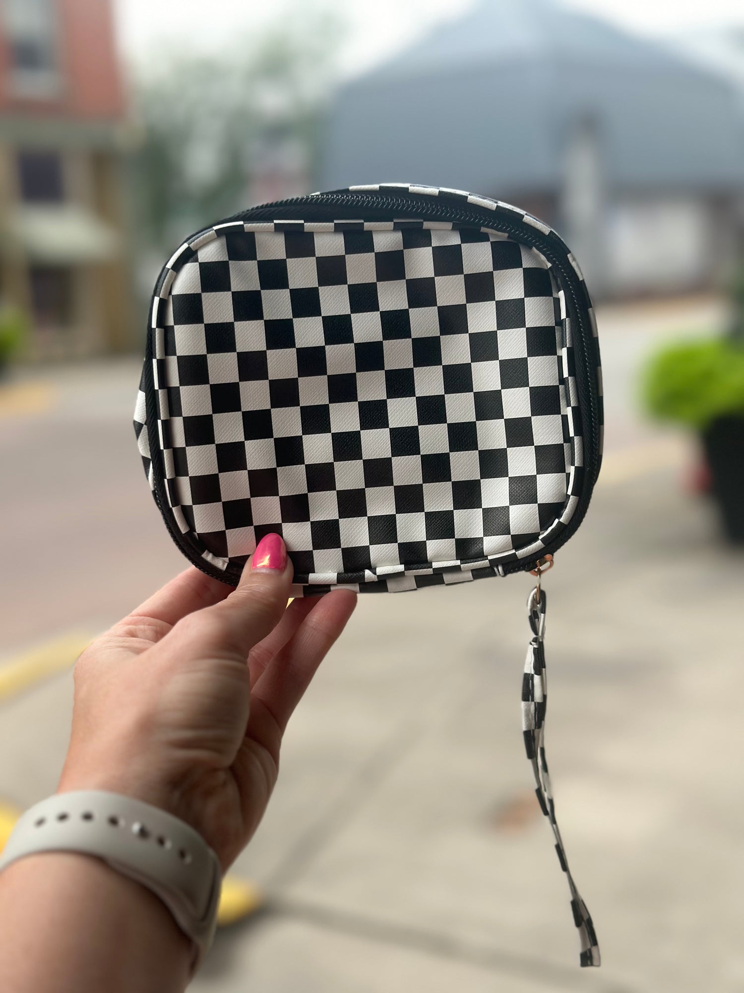 Checkered Travel Bag