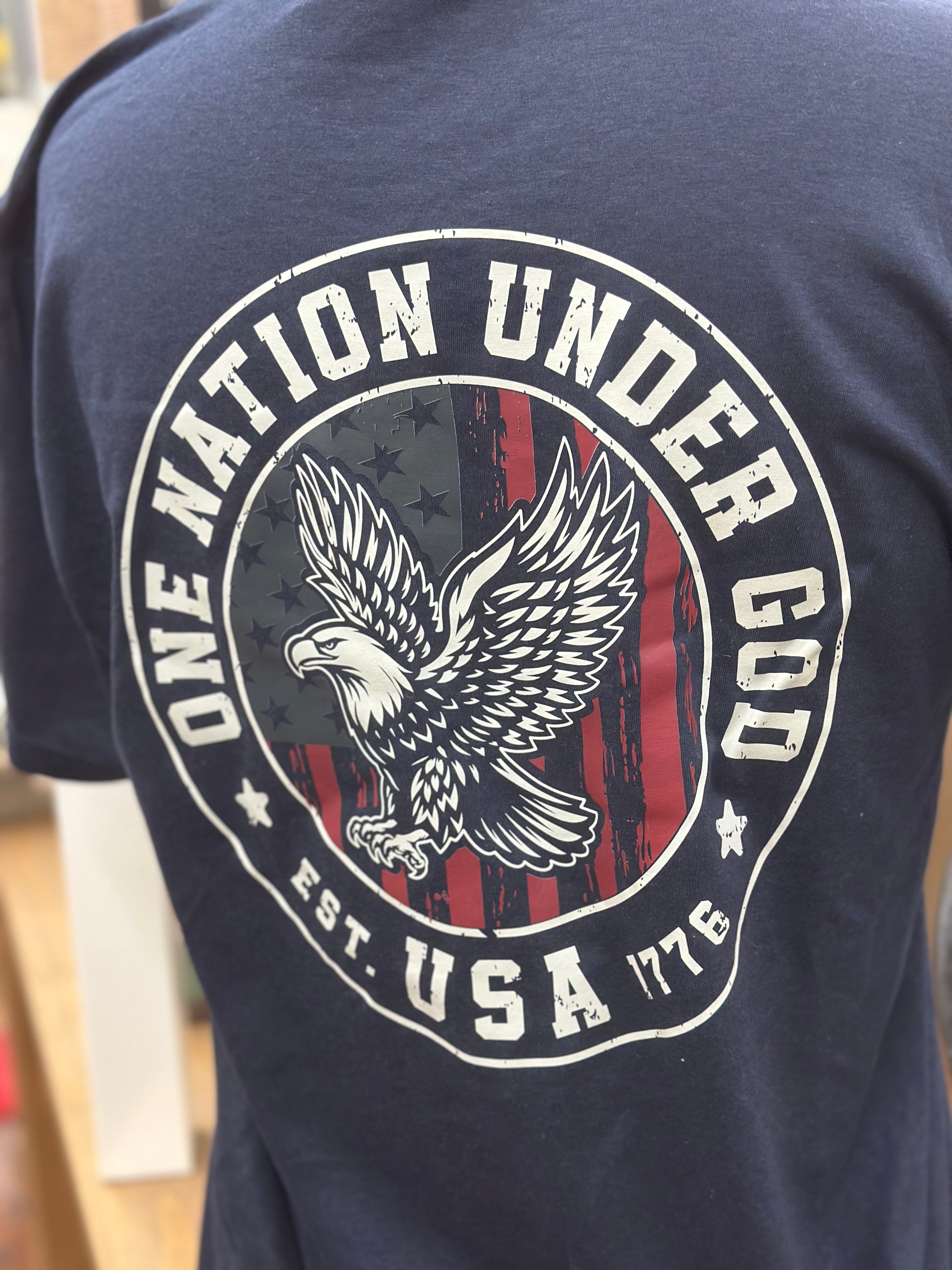 JD: One Nation Under God Vintage Tee