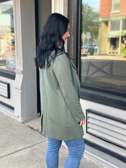 Faux Suede Jacket