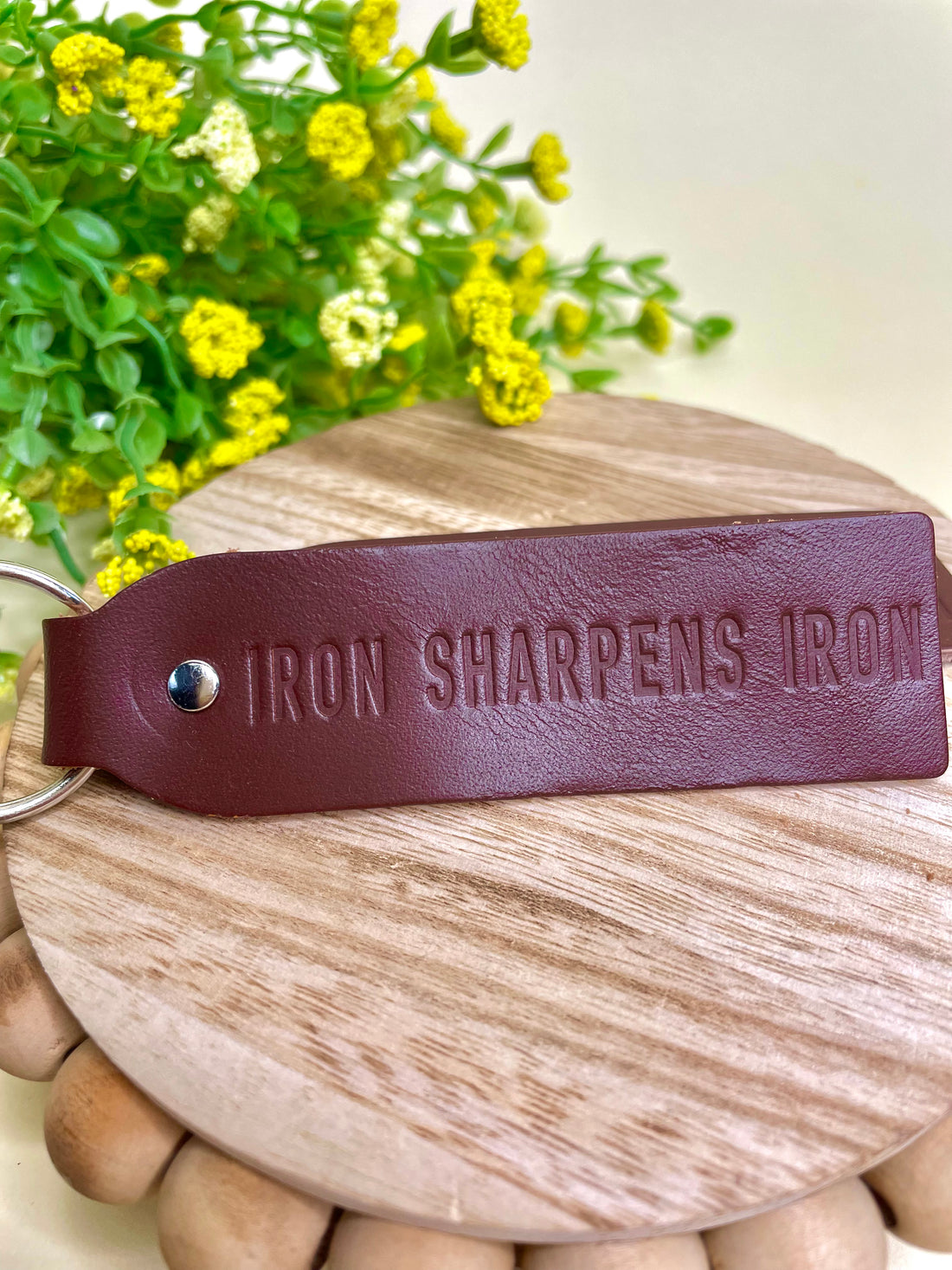 Iron Sharpens Iron Keychain
