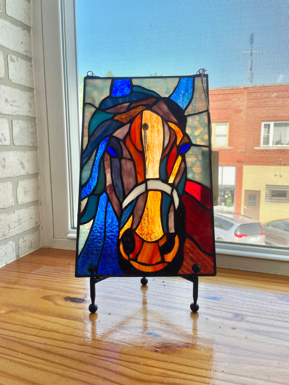 Roz Horse Stained Glass