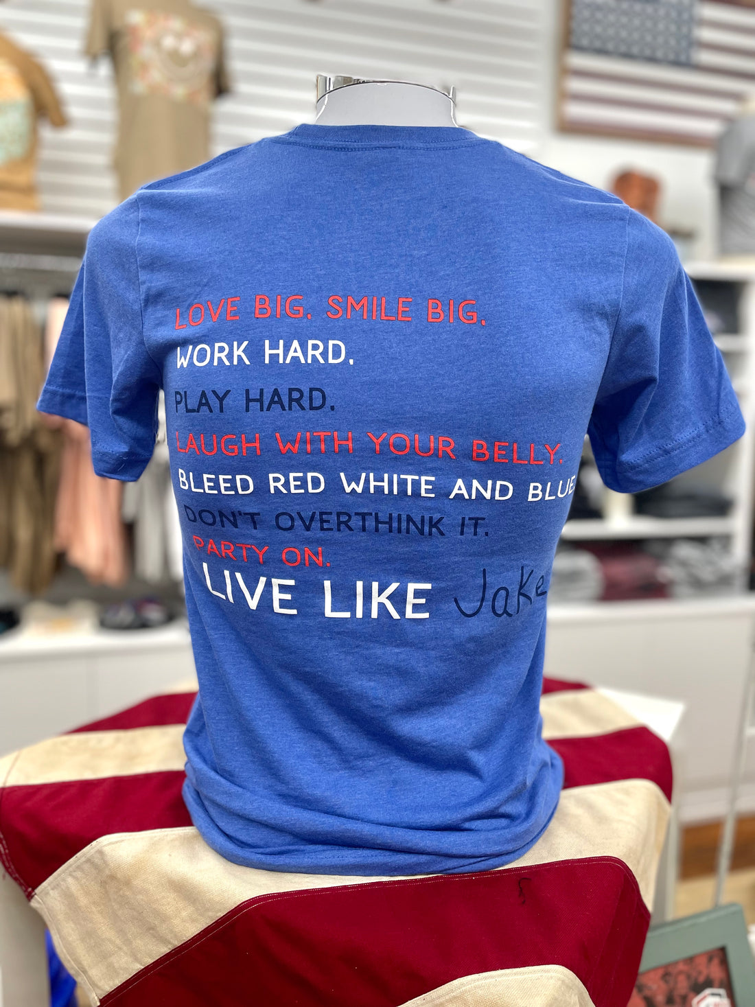 JD: Blue Live Like Jake Tee