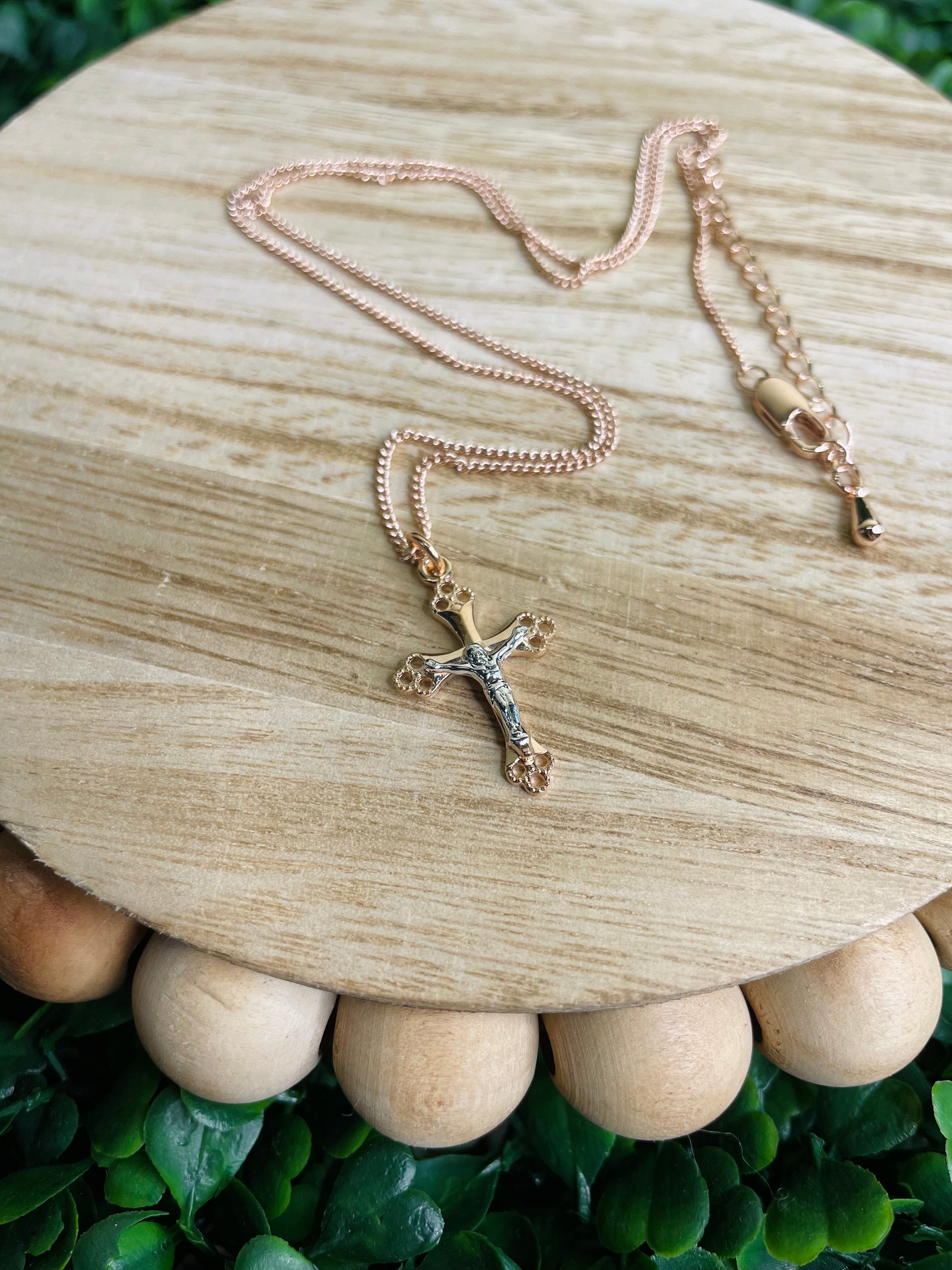 JR9206- McVan Crucifix Necklace