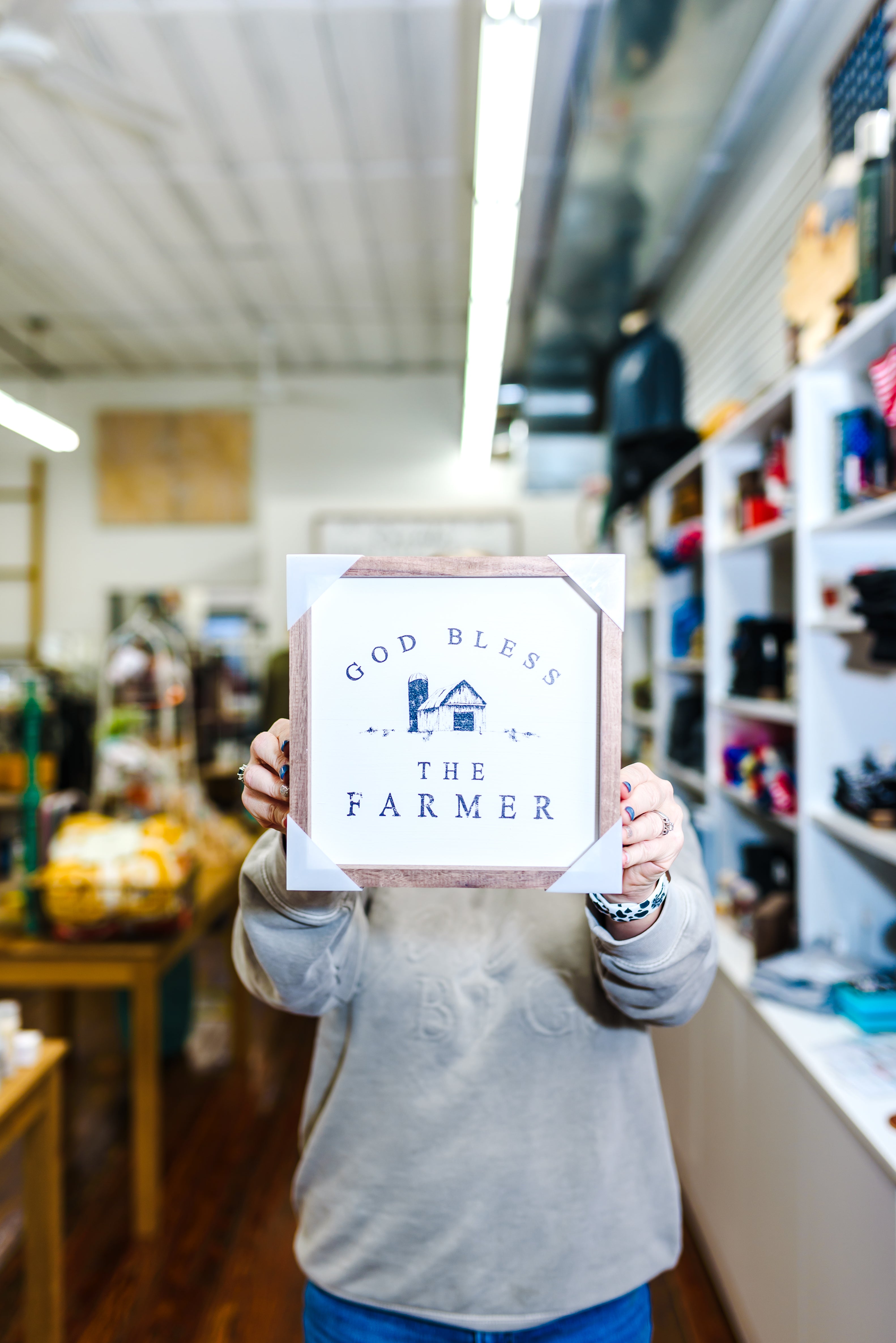 God Bless the Farmer Sign