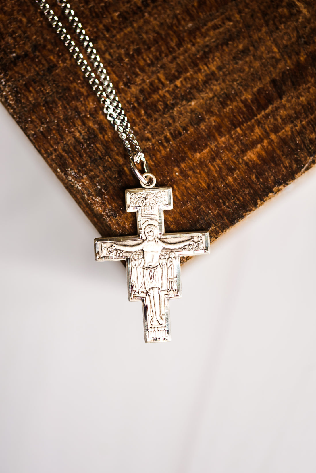 L9076- McVan San Damiano Crucifix Necklace